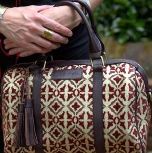 Mushmina Floret Satchel in Bordeaux